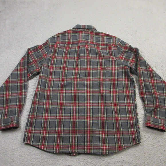 L.L. Bean Mens Scotch Plaid Flannel Shirt size L Traditional Fit Brushed Soft - Picture 3 of 7